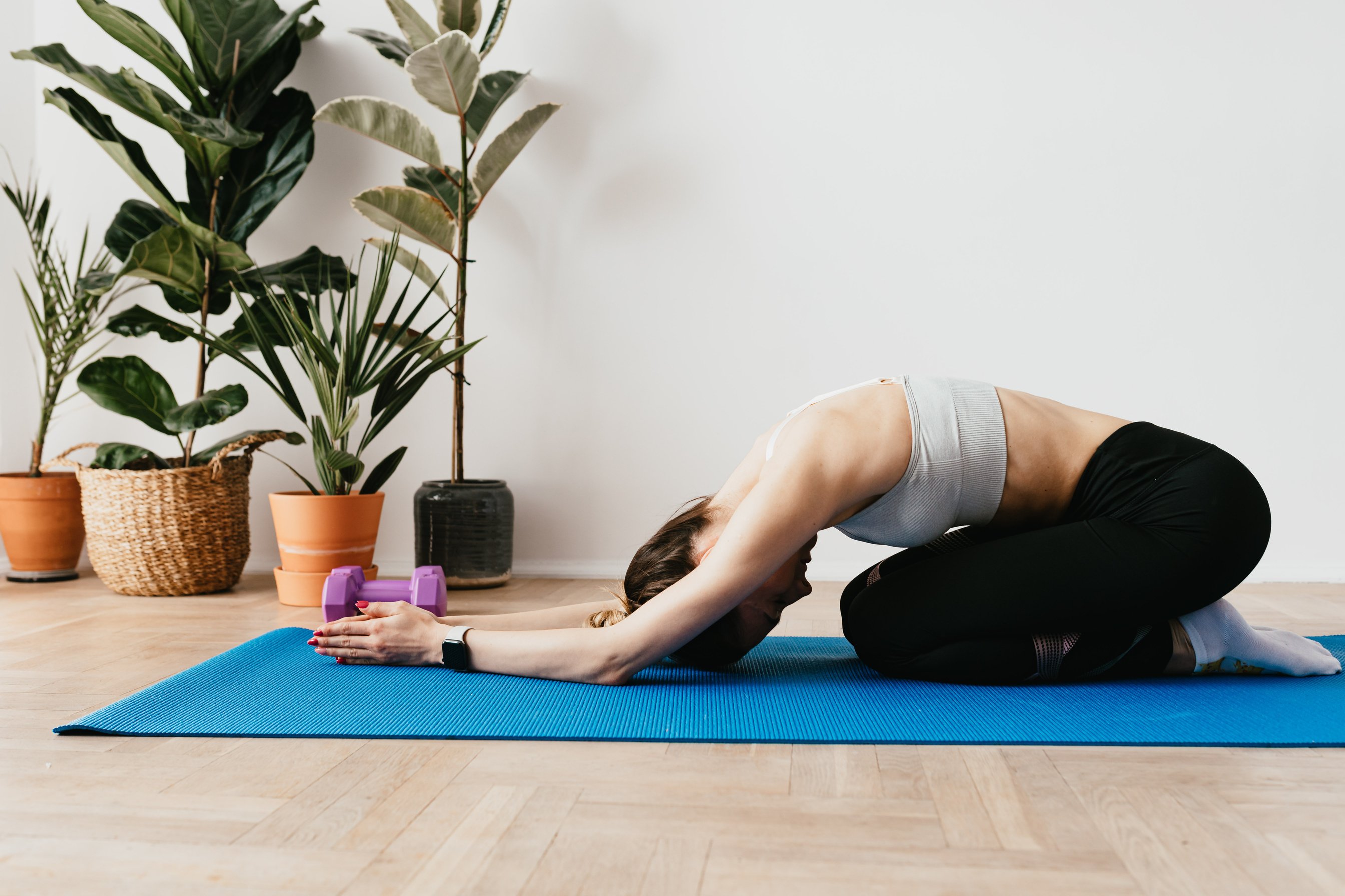 Woman Doing the Child Pose